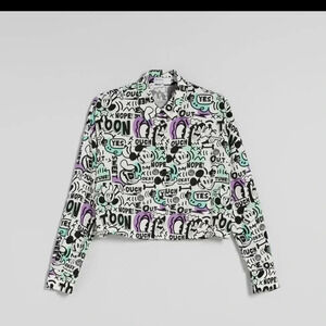 Bershka Disney cropped shirt